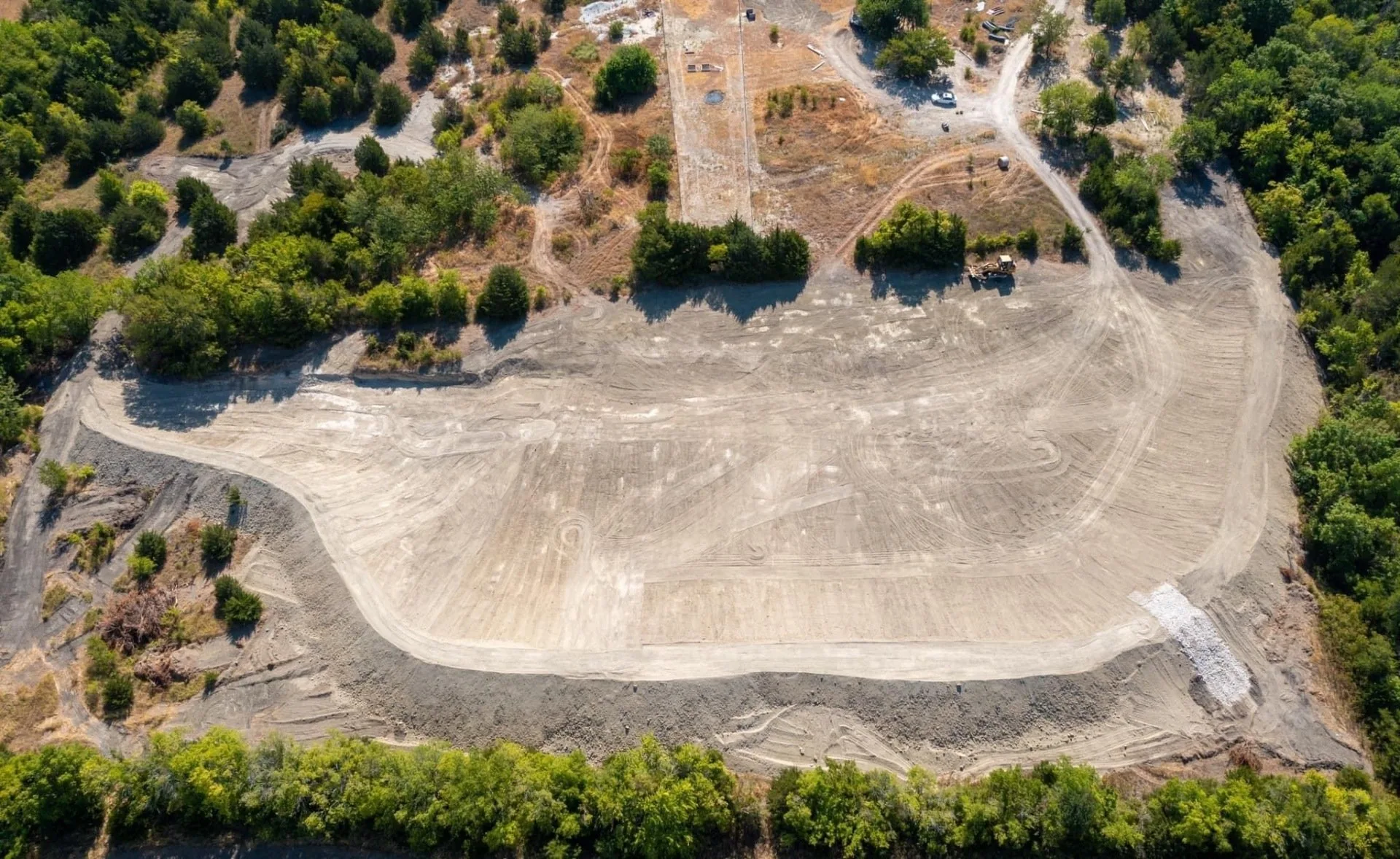 Shaped and graded, from the air