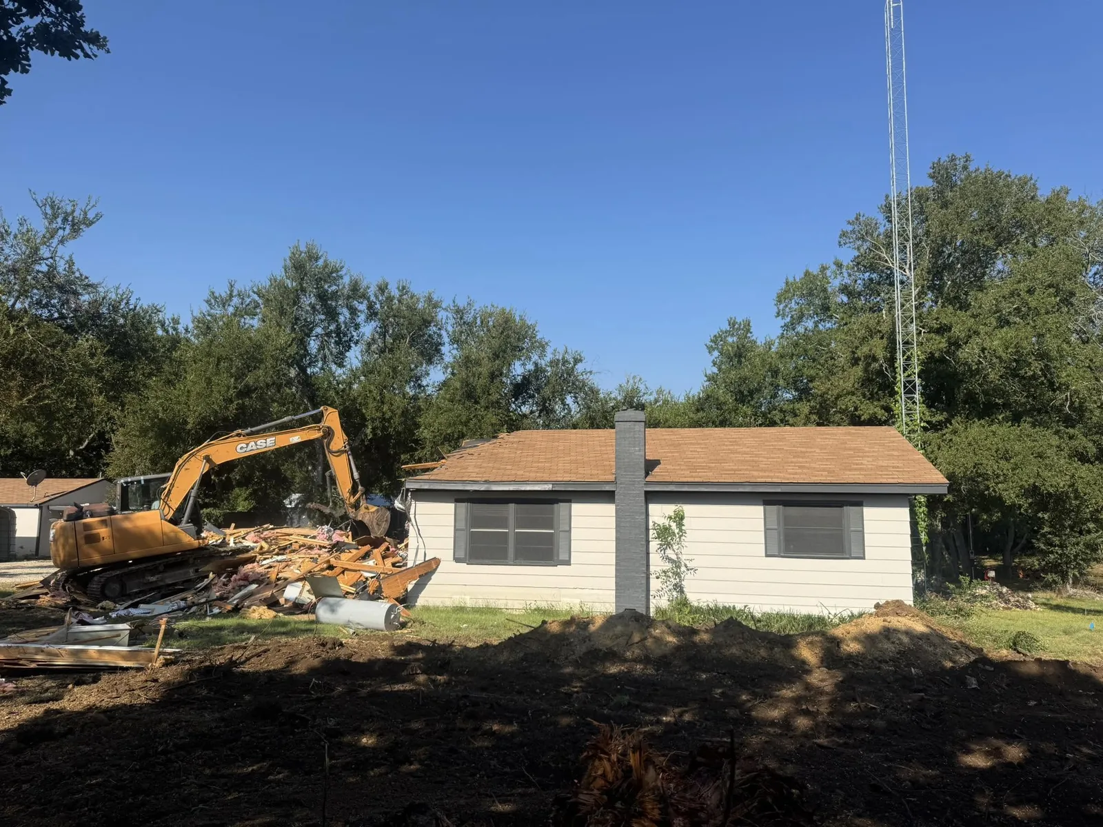 House taken down to the slab