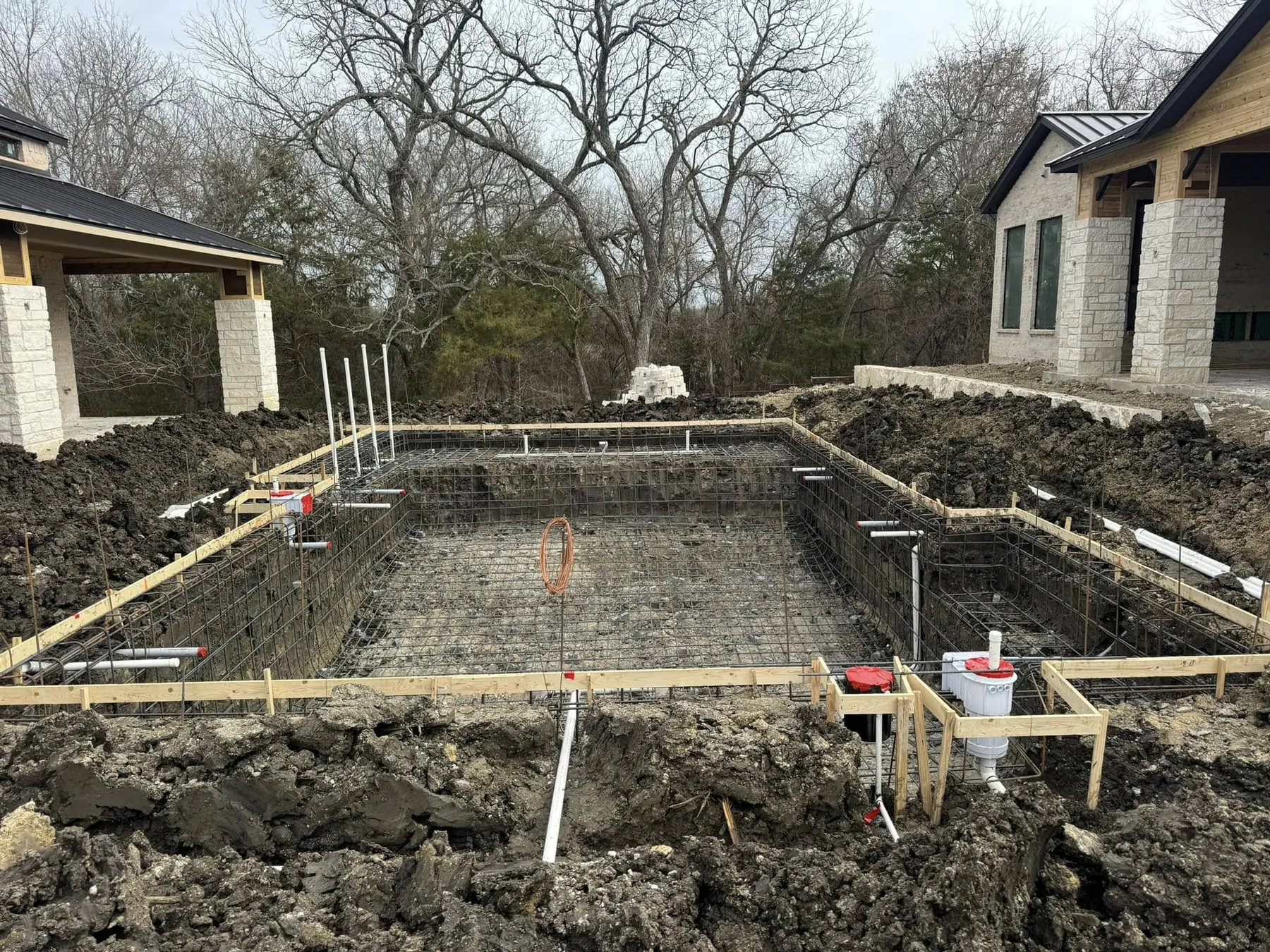Excavated and formed
